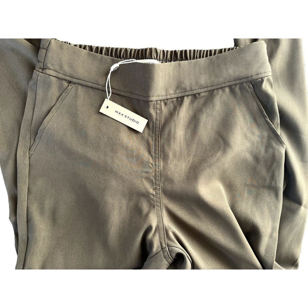 NWT Max Studio Twill Pull-On Trousers XS - Picture 10 of 11